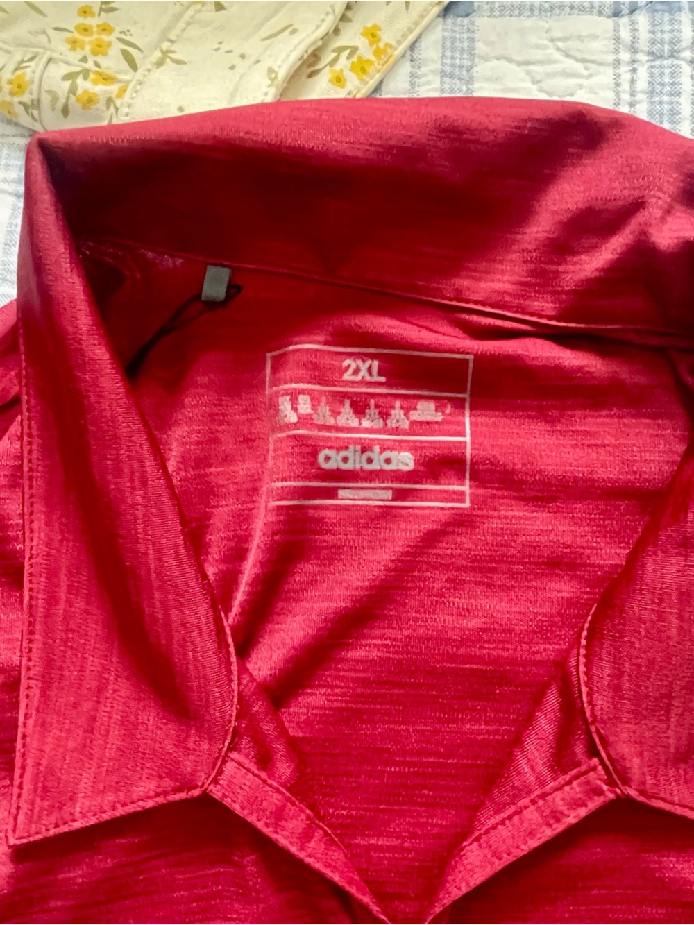 Adidas Women’s A403 Mélange Golf Polo 2XL NWT Burgundy - Picture 9 of 12